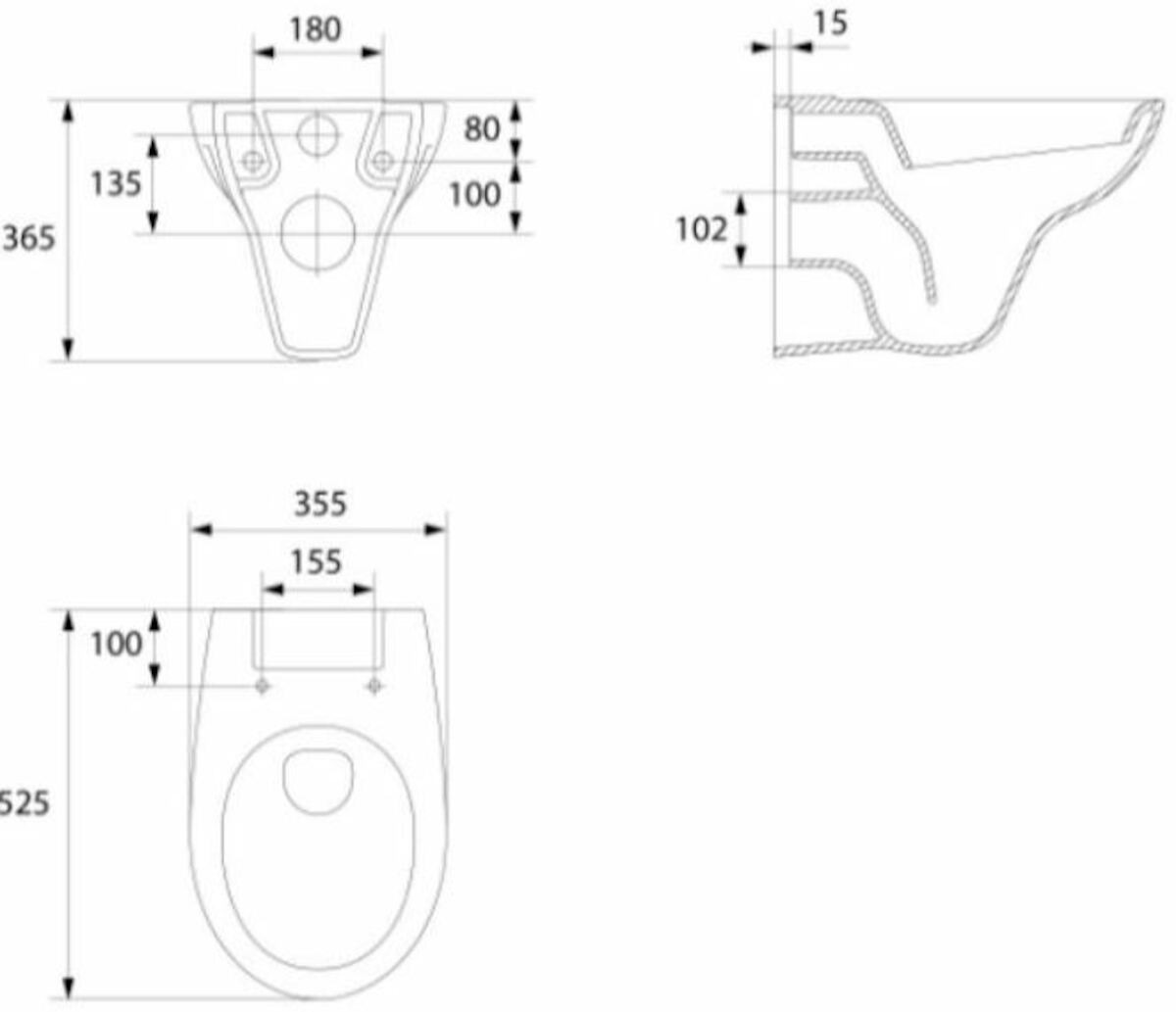 Geberit Pack Autoportant Bâti support Duofix WC suspendu Cersanit