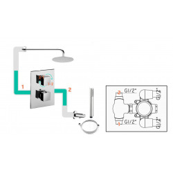 Paffoni Mitigeur de douche encastré (LIG018HG)