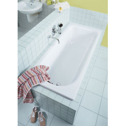 Baignoire rectangulaire Saniform Plus 170x75 cm acier émaillé, blanc alpin (112600010001)