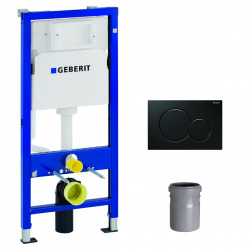 Ensemble bâti-support Duofix UP100 + réservoir pour WC 112 cm + Plaque Sigma01 + Manchon de raccordement (458.103.00.1-3)