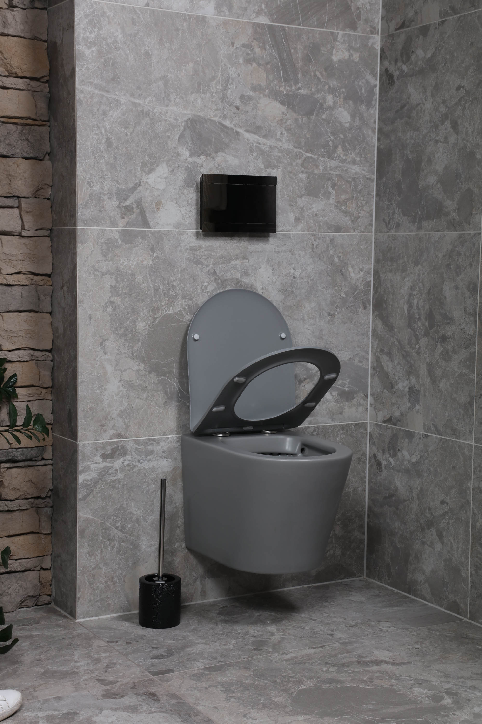 Swiss Aqua Technologies WC  suspendu Infinitio gris  mat 