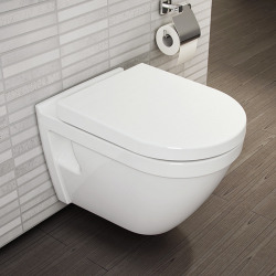 Pack WC bâti-autoportant + Cuvette Vitra S50 + Abattant softclose + Plaque blanche (SMART-S50-9)