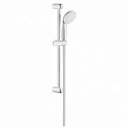 BauLoop Set mitigeur de douche + Barre de douche avec douchette 2 jets + Mitigeur lavabo, Chrome (23337000 & 23340000)