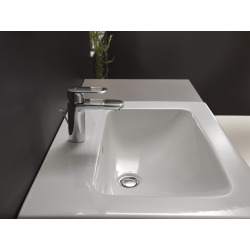 Hansgrohe Vernis Blend Mitigeur de lavabo 100 avec tirette et vidage synthétique, chromé (71551000)