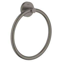 Grohe Essentials anneau porte-serviette, hard graphite brossé (40365AL1)