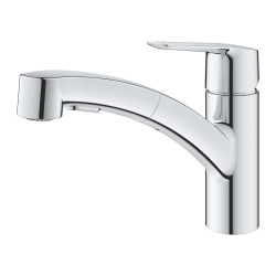 Grohe START Mitigeur monocommande pour évier, avec douchette extractible 2 Jets, Chrome(30531001)