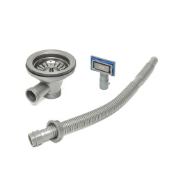 /Grohe - Set Timeless Évier de cuisine encastrable inox 304 , 68x45x21 cm + Essence Mitigeur monocommande Evier, Or brossé PVD