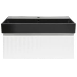 Swiss Aqua Technologies Meuble de salle de bain avec lavabo SAT Evolution 98x30x44,8 cm blanc mat (SATEVO100WMU2B)