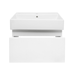 Swiss Aqua Technologies Meuble de salle de bain avec lavabo SAT Evolution 58x30x44,8 cm blanc mat (SATEVO60WMU2)