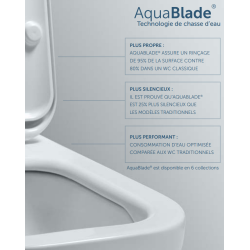 Grohe Pack WC Bâti-support + WC suspendu Ideal Standard Tesi Aquablade + Abattant slim avec frein de chute + Plaque Arena Chrome