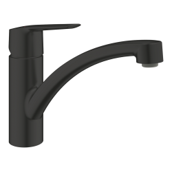 Grohe Mitigeur  Evier-H:18,4cm-Noir-Bec bas