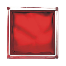 Luxfera brique de verre 19x19x8 cm, rouge transparent brillant (1908WREBR)