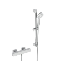 Ceratherm C100 ensemble de douche avec mitigeur thermostatique, barre de douche 60 cm, Chrome (A7535AA)