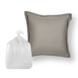 Soo Santaï Set Cushion Floating coussin flottant + polystyrène 65x65x25cm, résistant aux UV, Gris