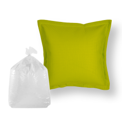 Soo Santaï Set Cushion Floating coussin flottant + polystyrène 65x65x25cm, résistant aux UV, Vert