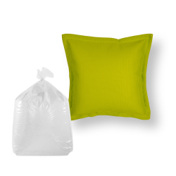 Soo Santaï Set Small Cushion Floating coussin flottant + polystyrène 45x45x25cm, résistant aux UV, Vert 