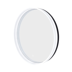 Fusion by Siko Miroir mural rond avec éclairage LED et capteur, 60x60 cm, transparent (SATZFULED60)