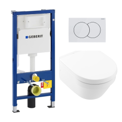 Pack WC Bâti UP100 + Cuvette Architectura sans bride DirectFlush + Abattant soft close (Architectura2Geb1)