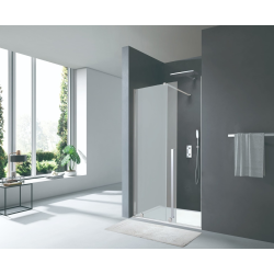 Swiss Aqua Technologies X-MOTION Porte de douche 200x110cm Coulissante, anticalcaire avec profilé chrome brillant (SATBWIXM110NIKA)