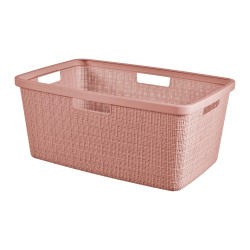 Dawn JUTE 46L Panier à linge 59 x 39 x 26 cm, rose (255199)