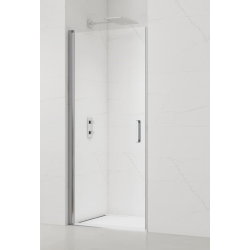 Swiss Aqua Technologies Fusion Porte de douche 80x195cm pivotante anticalcaire avec profilé chrome brillant (SATFUD80NIKA-SET)