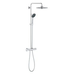 Vitalio Joy System 260 Colonne de douche avec mitigeur thermostatique, noir/chrome (26838KI0)