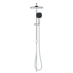 Vitalio Comfort 250 Colonne de douche avec inverseur manuel + Douche de tête 2 jets + Douchette 2 jets, chrome (G26698001)