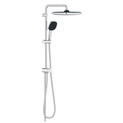 Vitalio Comfort 250 Colonne de douche avec inverseur manuel + Douche de tête 2 jets + Douchette 2 jets, chrome (G26698001)