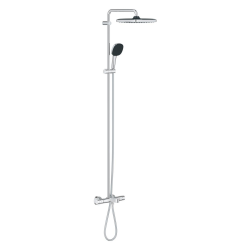 Vitalio Comfort 250 Colonne de douche avec mitigeur thermostatique + Douche de tête + Douchette 2 jets, chrome (G26984001)