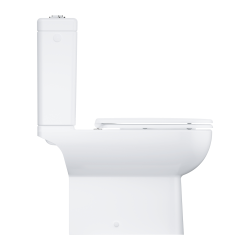 StartEdge Ceramic Ensemble WC à poser sans bride + Abattant avec frein de chute en Duroplast, blanc (G39814000)