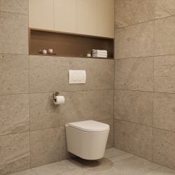 Ceramia Timeless Niche de Douche à encastrer, Acier Inoxydable 304, 120x28x10cm, Cuivre brossé PVD