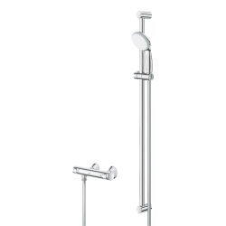 Precision Flow Set de douche avec mitigeur thermostatique 1/2" + douchette à main, chrome (G34805000)