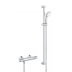 Precision Flow Set de douche avec mitigeur thermostatique 1/2" + douchette à main, chrome (G34805000)