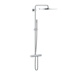 Rainshower System 400 colonne de douche avec mitigeur thermostatique + douche de tête + douchette à main, chrome (G26713000)