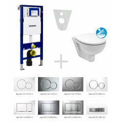 Pack WC Geberit Duofix + Cuvette Kolo Primo Softclose + Commande Geberit Sigma01 Chrome Mat